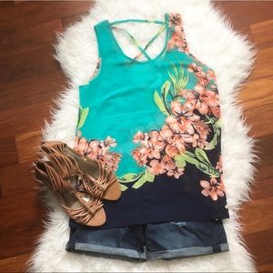 Charming Charlie floral top